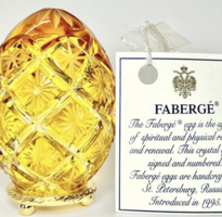 Fine Faberge Imperial Canary Yellow Egg
